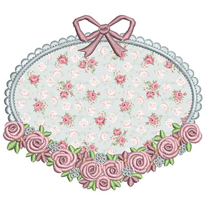 Matriz de matriz Matriz De Bordado Moldura Floral Fundo Aplicado